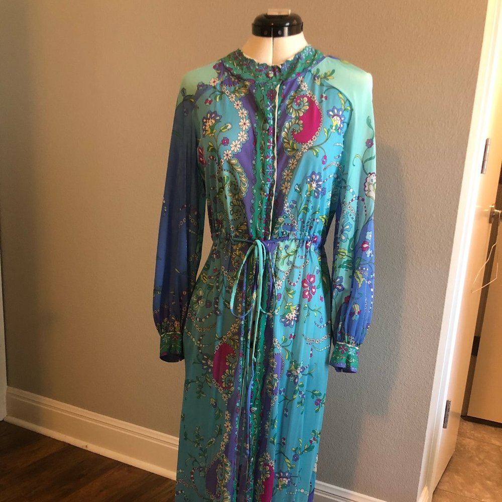 Emilio Pucci for Formfit Rogers nightgown / robe / housedress